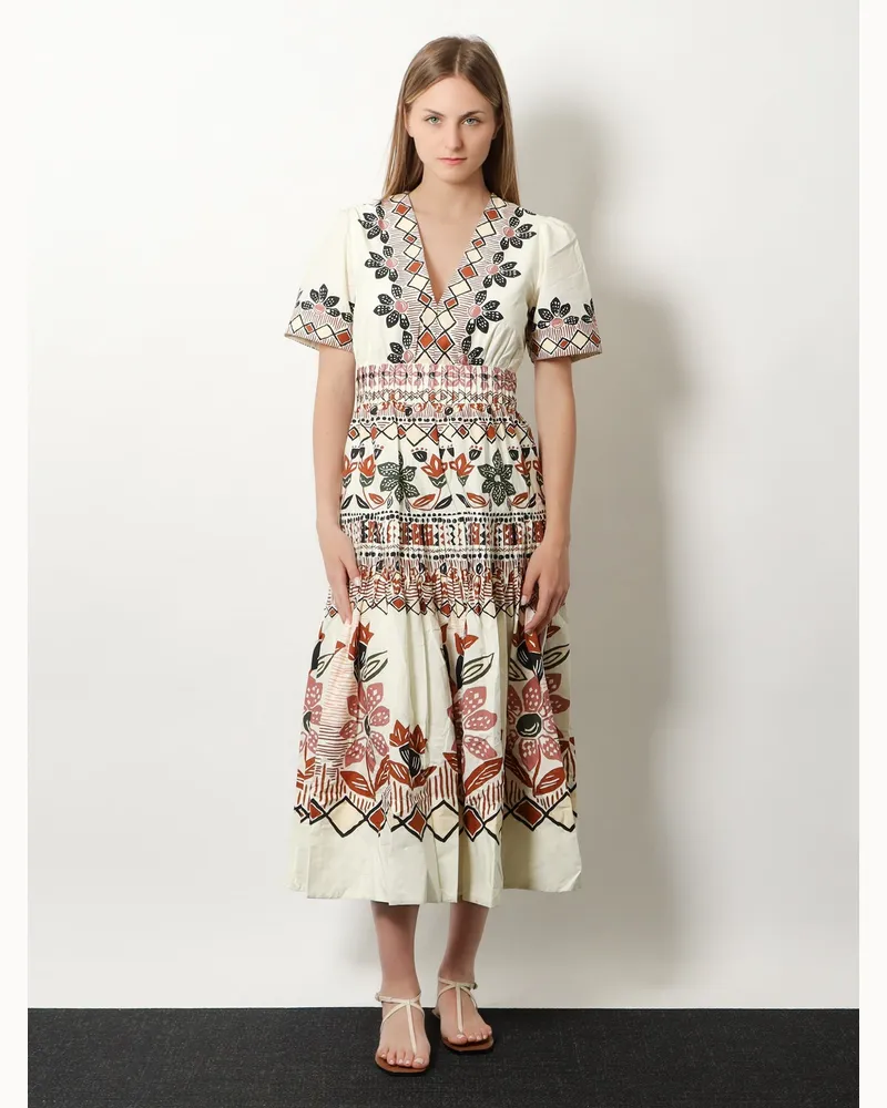 FARM Rio Women's Dress Ainika Organic Cotton Beige Beige