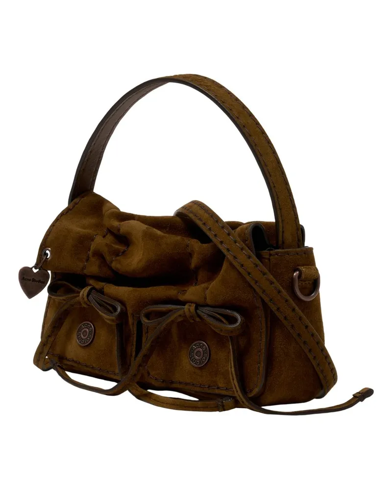 Acne Studios Women's Multipocket Micro Purse -  Leather Brown Calfskin Bags Handbags-Purses Brown