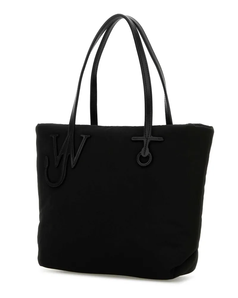 J.W.Anderson Women's Black Fabric Puffy Anchor Shopping Bag Borse A Mano Black