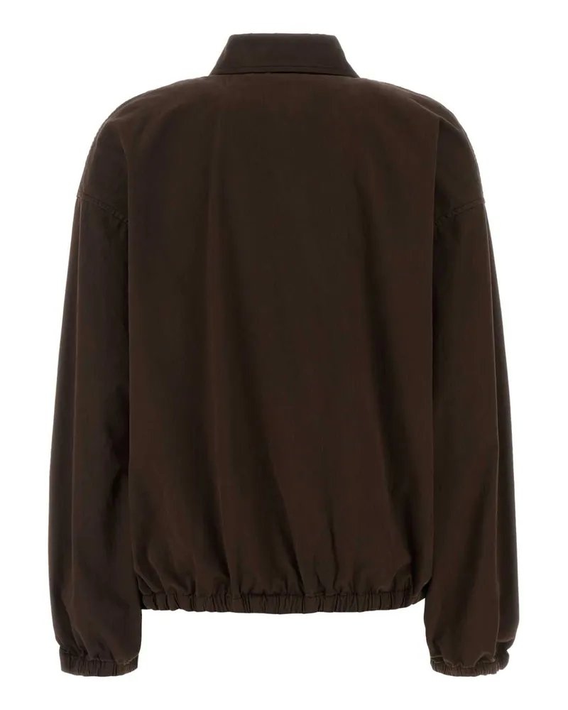 Miu Miu Cotton Gabardine Jacket — Brown Brown