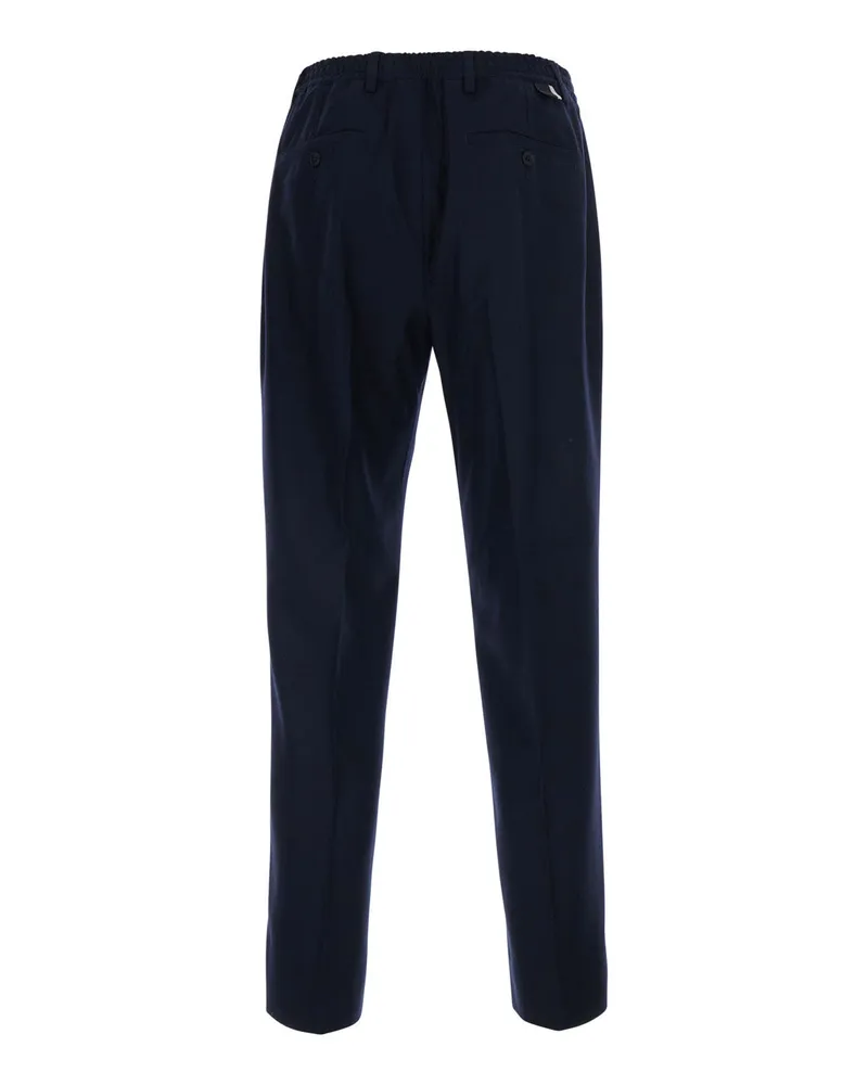 Low Brand Men's Pants Oversease Blue Tech Fabric Trousers Navy