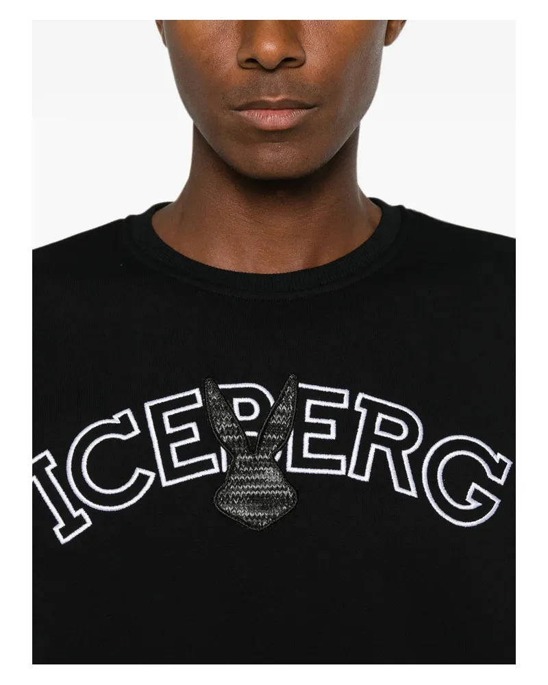 Iceberg Crew Neck Sweatshirt — Black Black