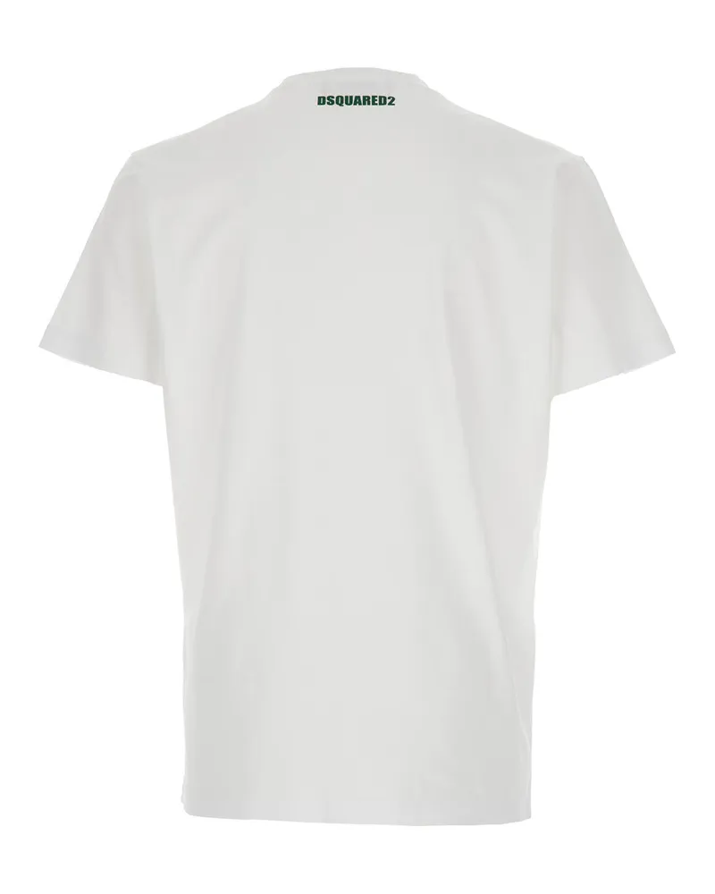 Dsquared2 Logo-Printed Cotton T-Shirt — White White
