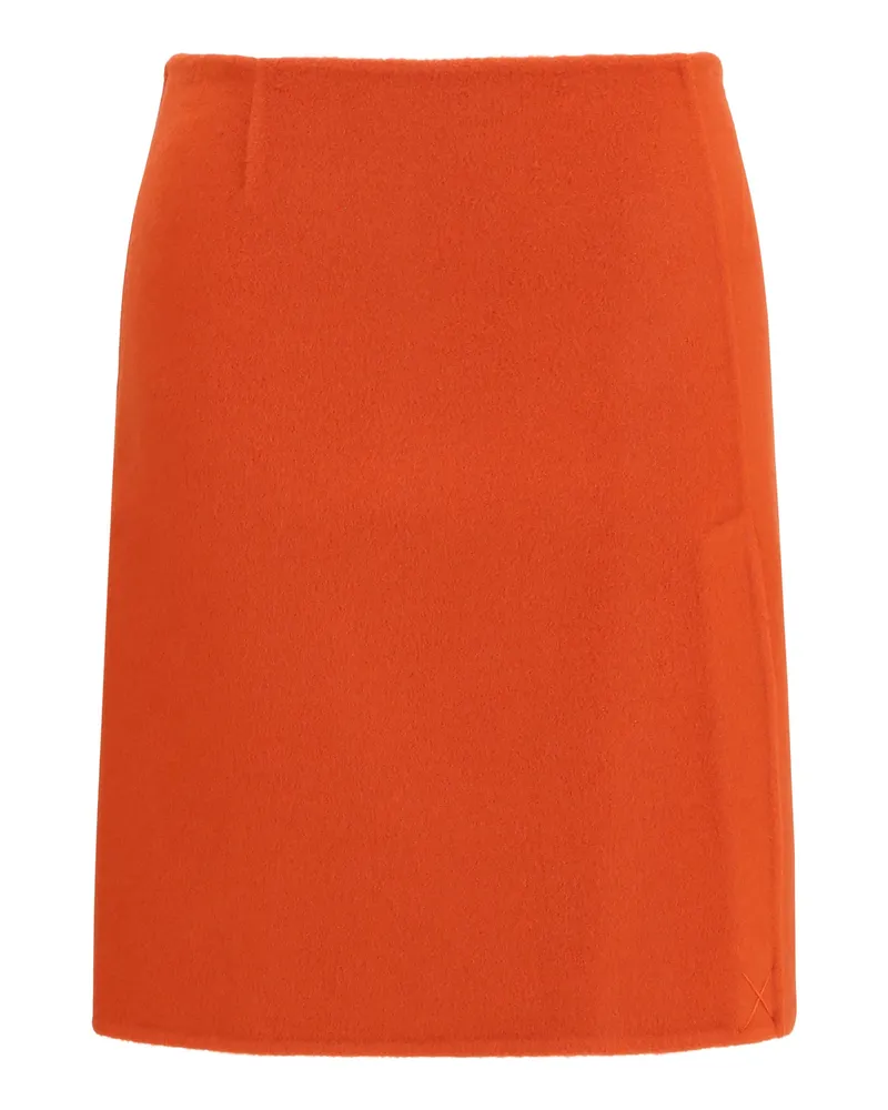 P.A.R.O.S.H. Women Mini Skirt Wool Orange Merino Orange