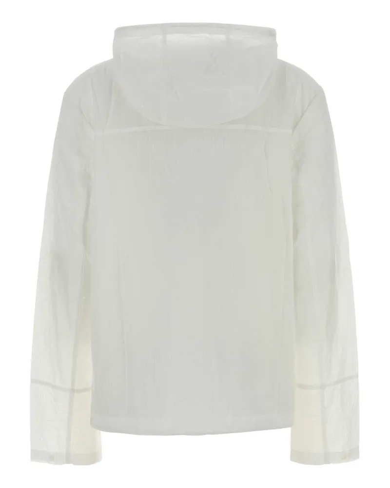 AUTRY Women White Nylon Windbreaker Nylonwhite Exterior: Giubbini White