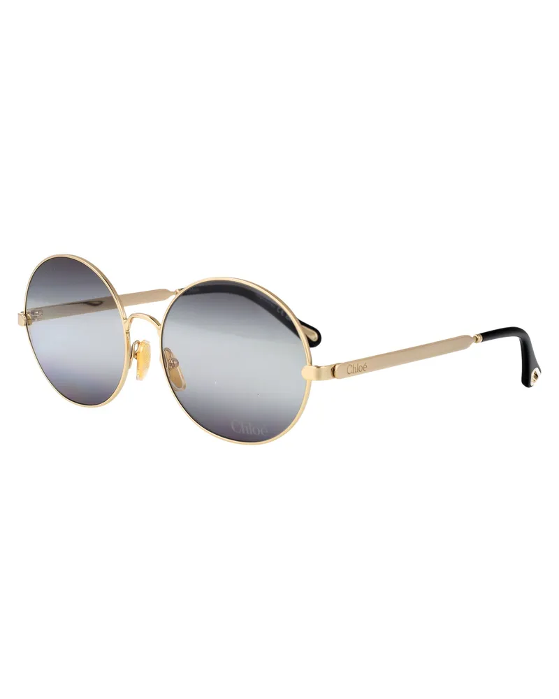 Chloé Women's Sunglasses Ch0281s Gold-Grey Metal Gold-Gold-Grey Gold/gold/grey Gold