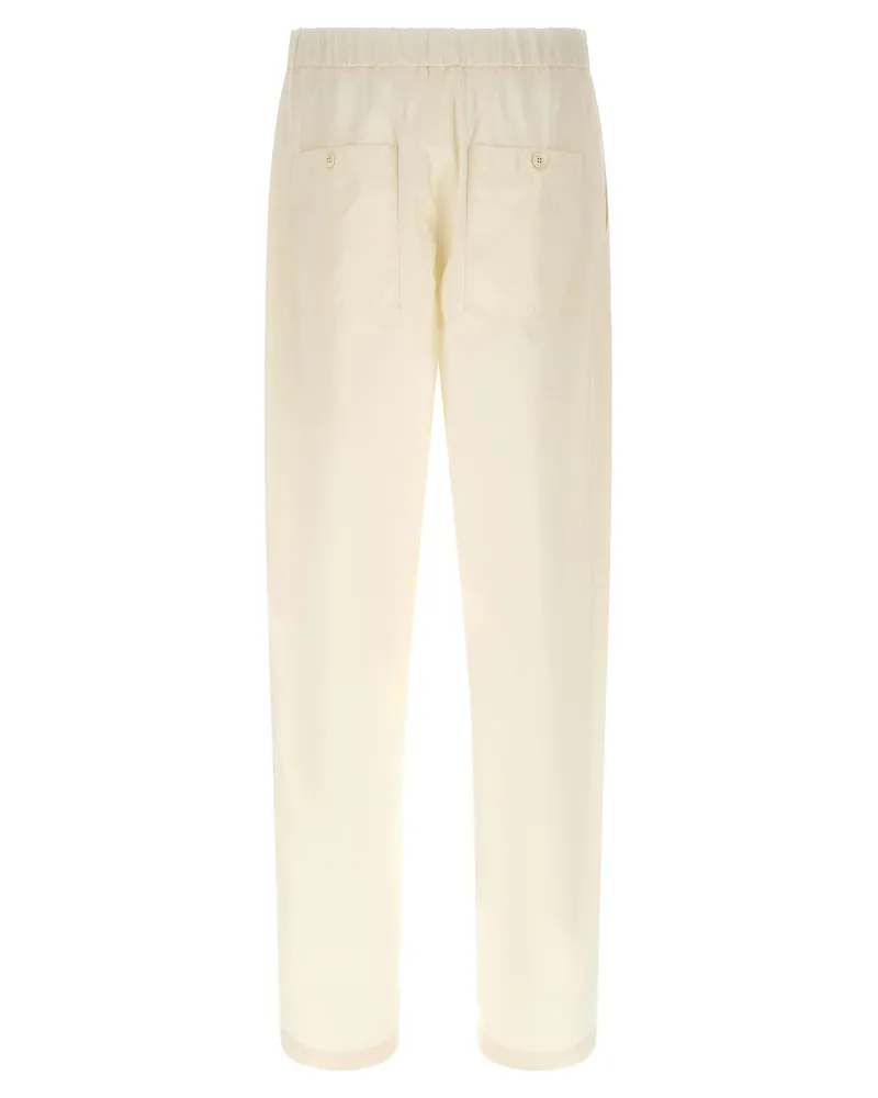 Jil Sander Men's Beige Cotton Cargo Pants Beige