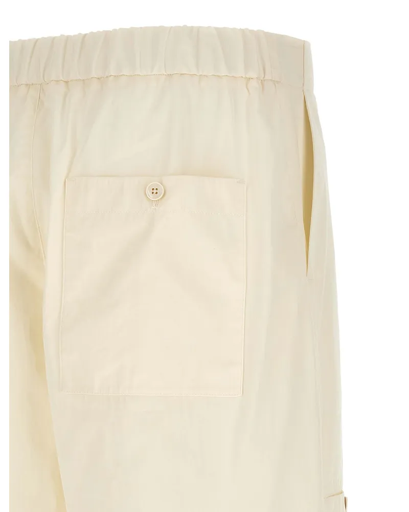 Jil Sander Cotton Poplin Cargo Pants — Beige Beige