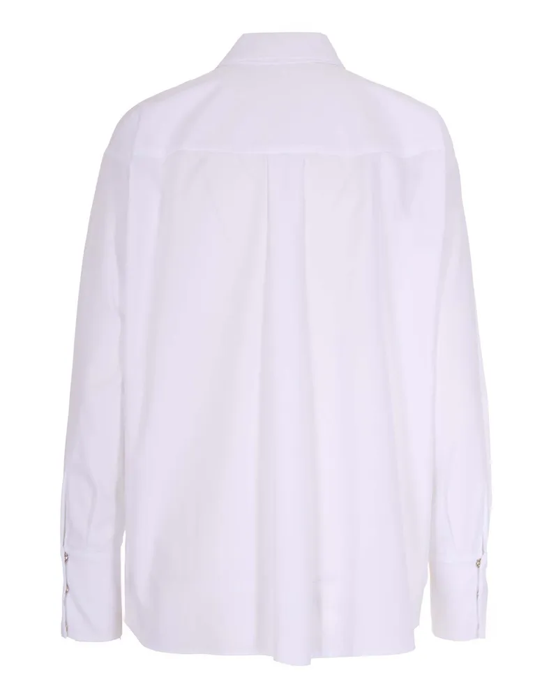 Elisabetta Franchi Women's Shirt With Tie White Cotton White