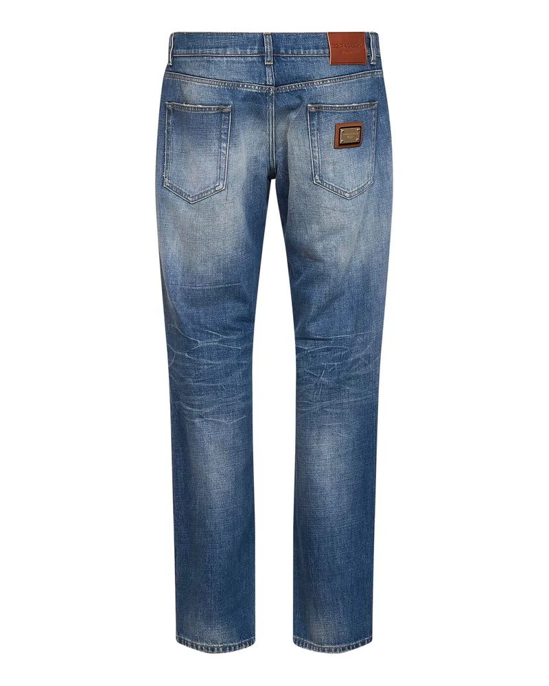 Dolce & Gabbana Men's Jeans Light Blue Denim Cotton Blue