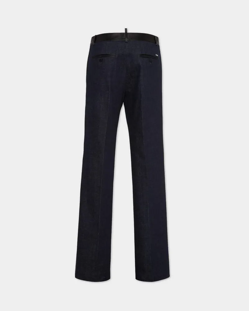Dsquared2 High-Rise Denim Jeans — Navy Navy