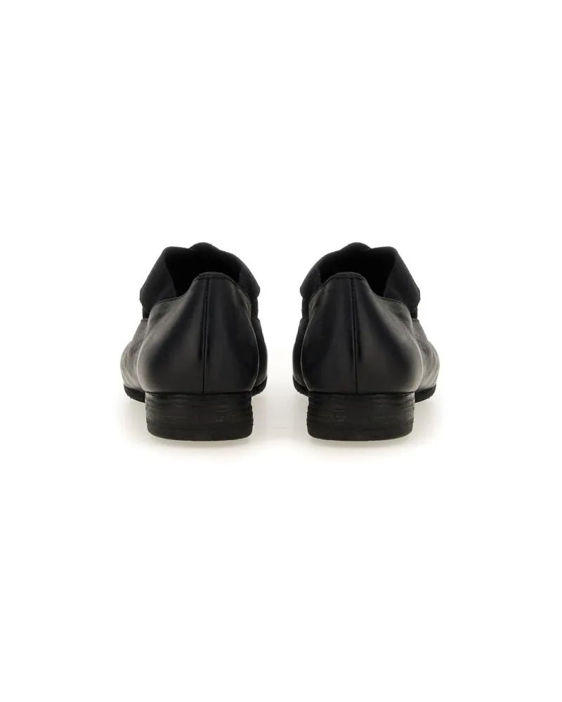 Uma Wang Women's Leather Ballerina Flats Black Calf Black