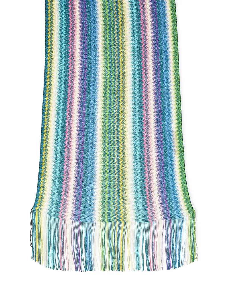 Missoni Women's Zig Zag Striped Scarf Multiple Colors Accessories Multicolor