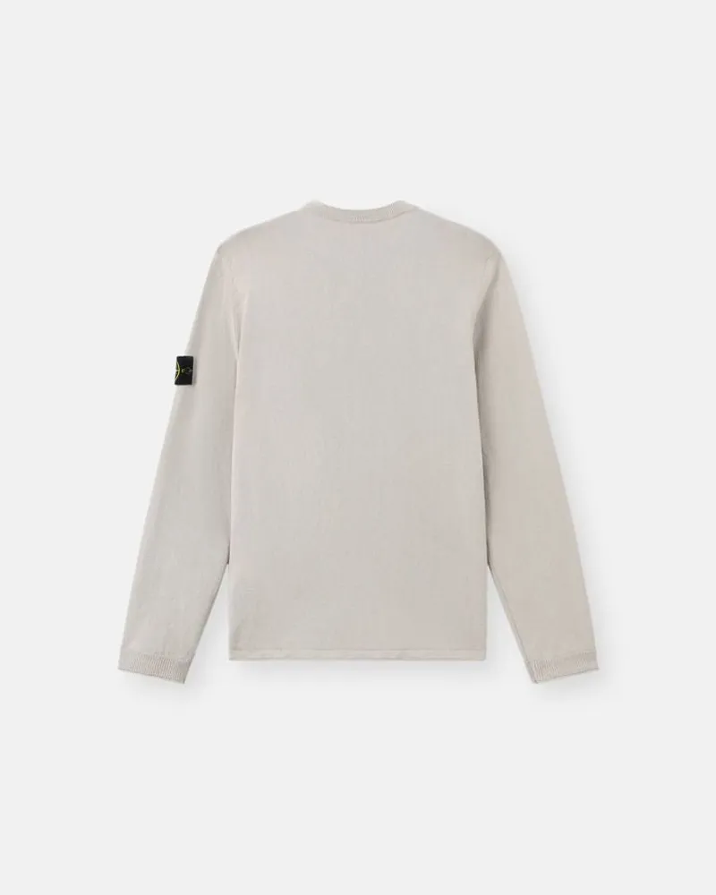 Stone Island Crewneck Knit Sweatshirt — Grey Grey