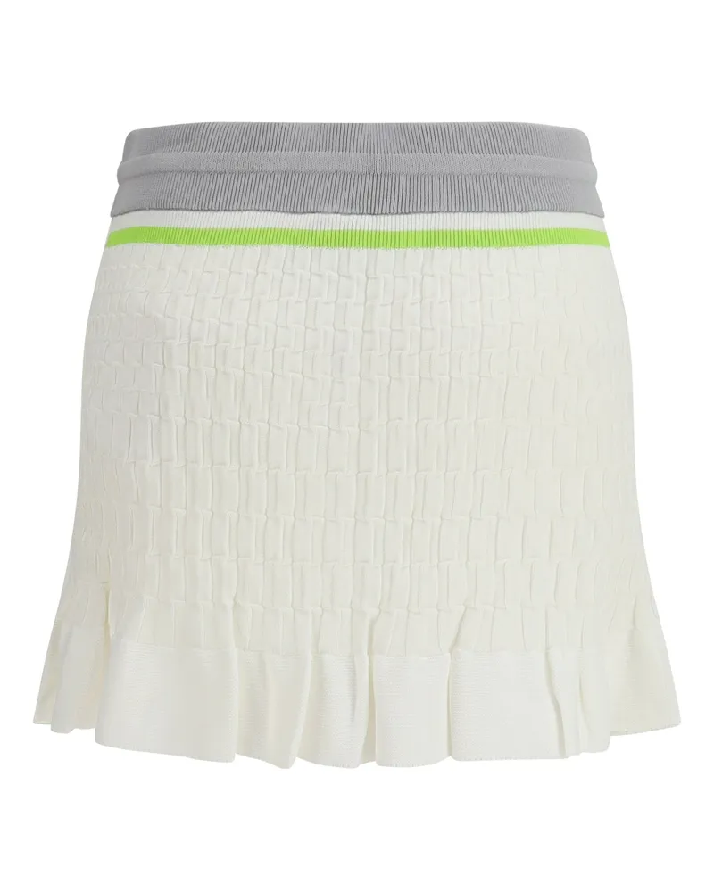 Casablanca Paris Women Tennis Mini Skirt White Cotton White