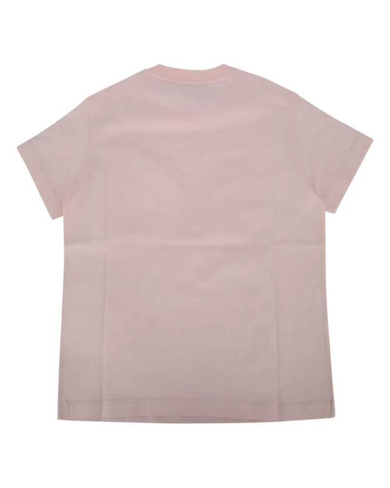 Fendi Boys' T-Shirt Jersey Tinto Rosa Peony Rosapeony Co Se Ricamo:pl T-shirts And Polos Pink