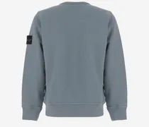 Crew Neck Cotton Sweatshirt — Gray