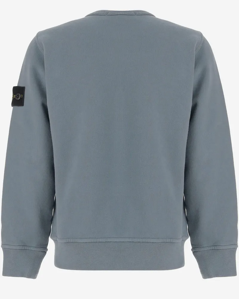 Stone Island Boys' Sweatshirt Cotton Dark Blue Hoods & Sweatshirts Gray
