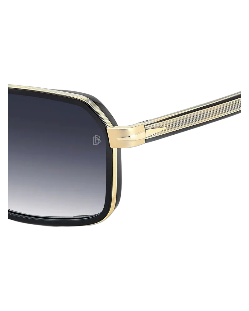 David Beckham Men's Sunglasses Black Metal Black