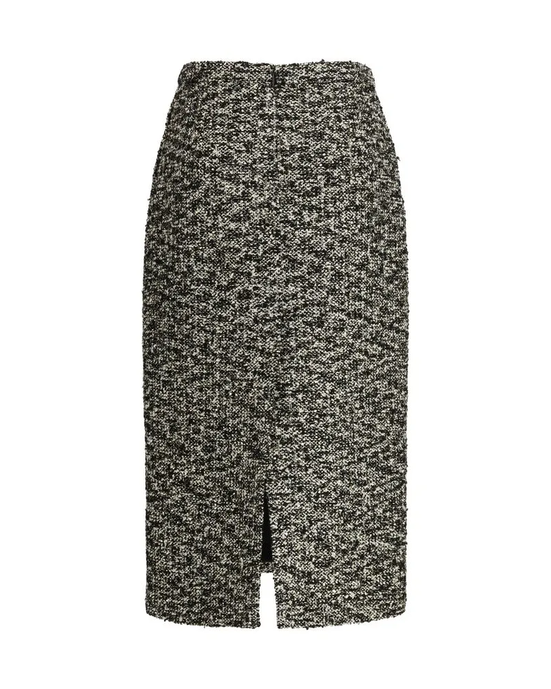 Gucci Women's Multicolor Polyamide Midi Skirt Gray