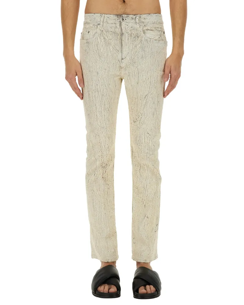 Rick Owens Utility Cotton Trousers — Ivory 