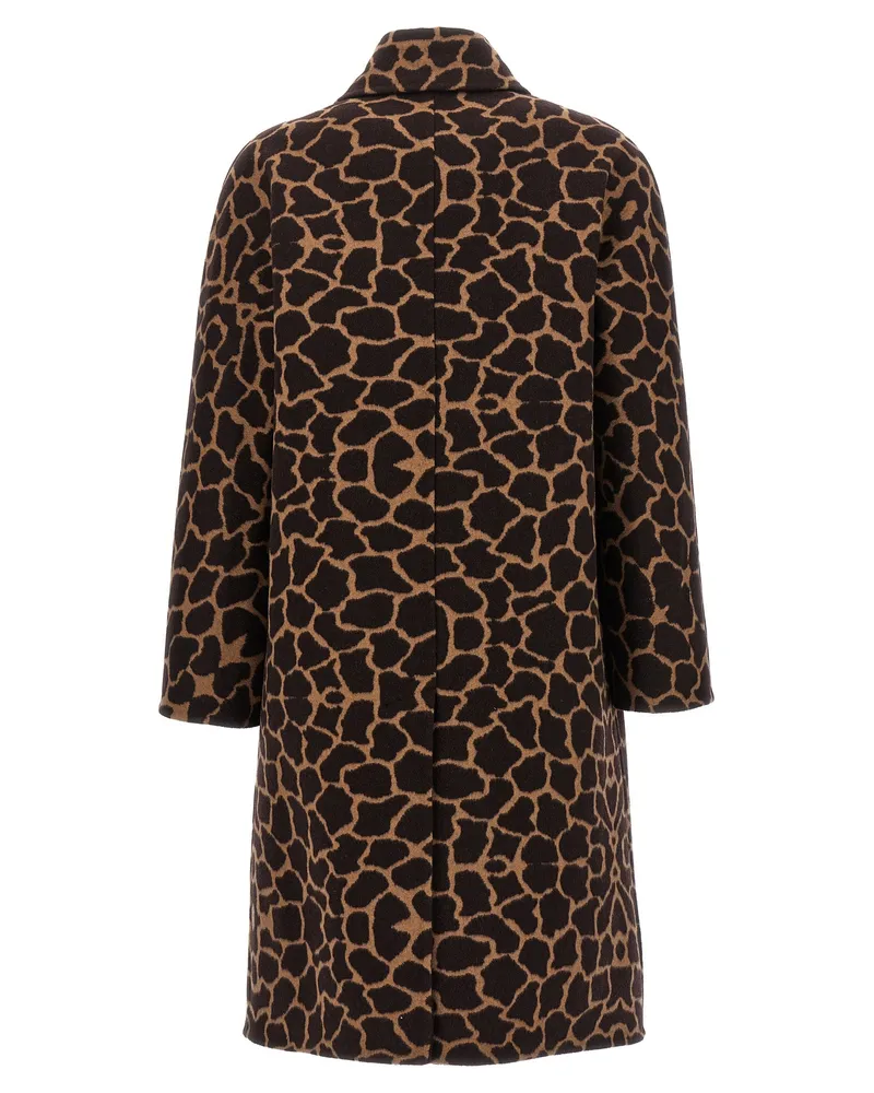 Max Mara Women's Brown Virgin Wool Coat Clothing Brown