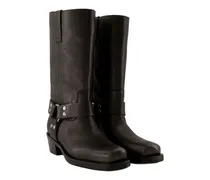 Women's Roxy Boot Leather Black Calfskin Shoes