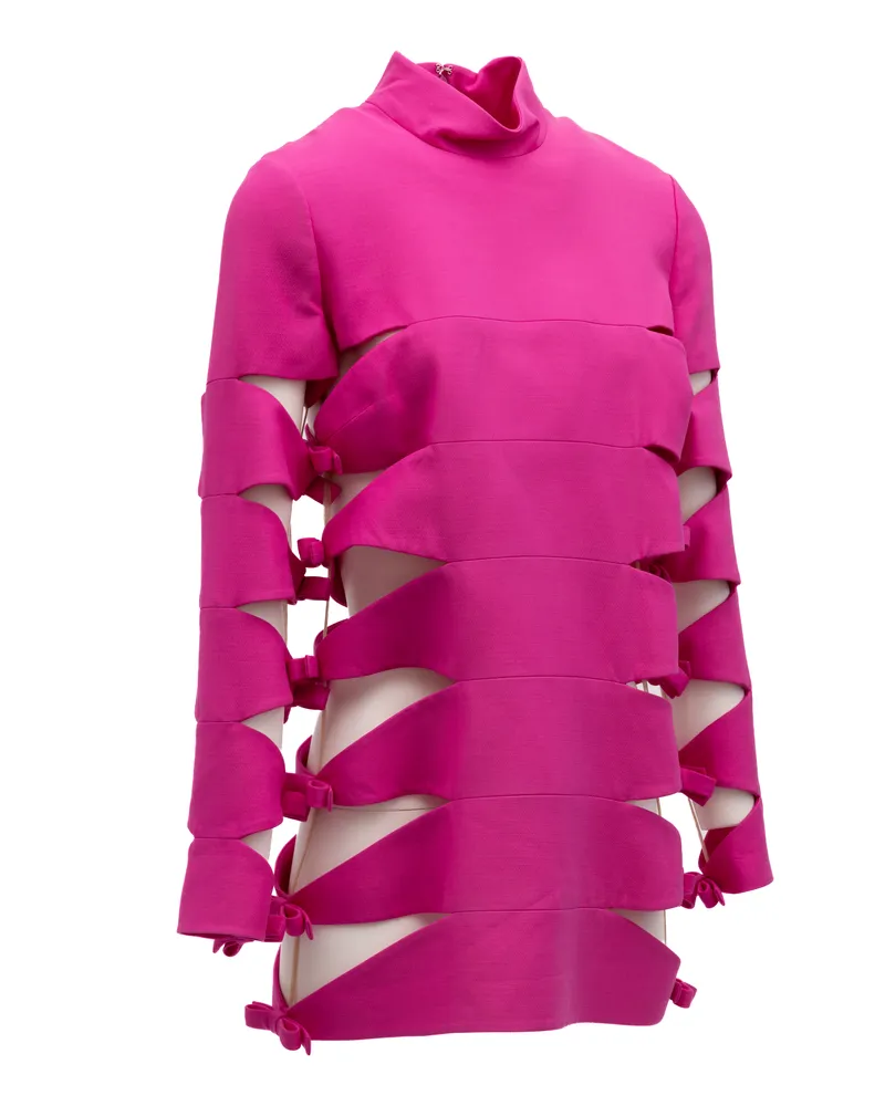 Valentino Garavani Women's Mini Cut-Out Dress Pink Pink