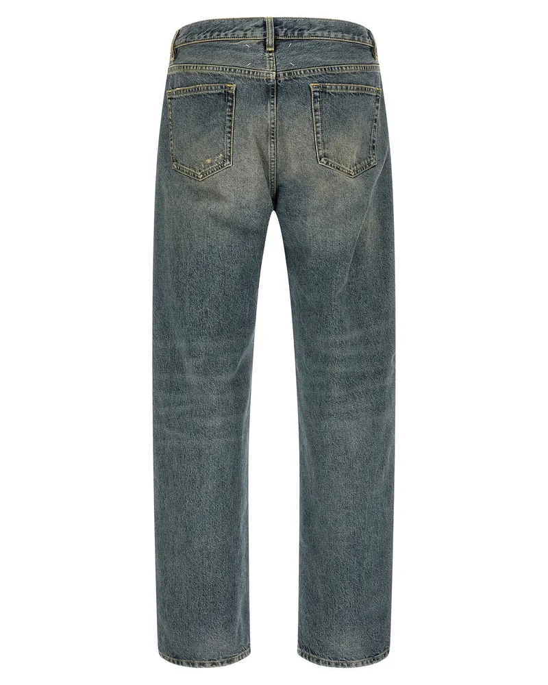 Maison Margiela Distressed Denim Jeans — Blue Blue