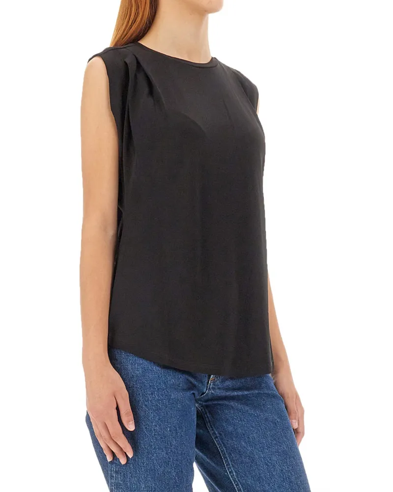 Michael Kors Viscose Top — Black Black