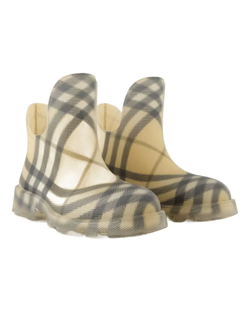 Burberry Women's Ankle Boot Beige Synthetic Beige