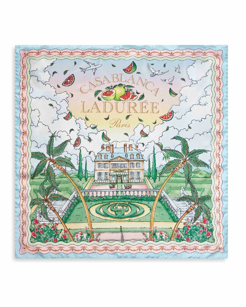 Casablanca Paris Men's Silk Scarf Multicolour Scarfs Multicolor