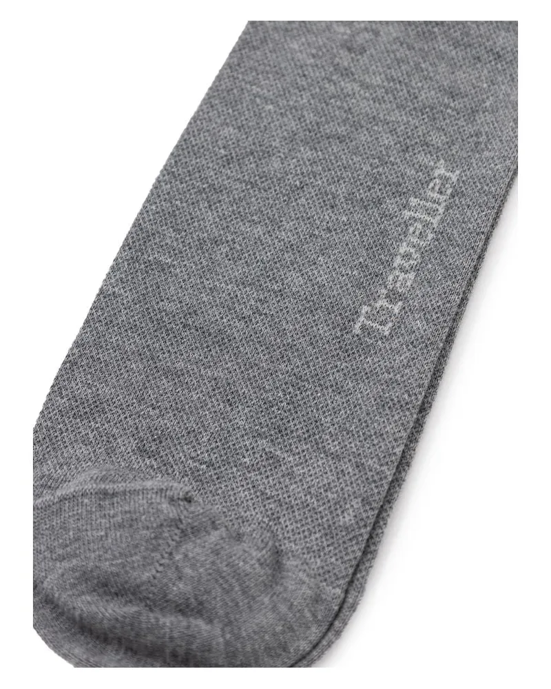 Ermenegildo Zegna Men's Gray Cotton Socks Clothing Gray
