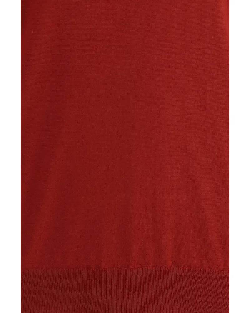 Brunello Cucinelli Virgin Wool Sweater — Red Red