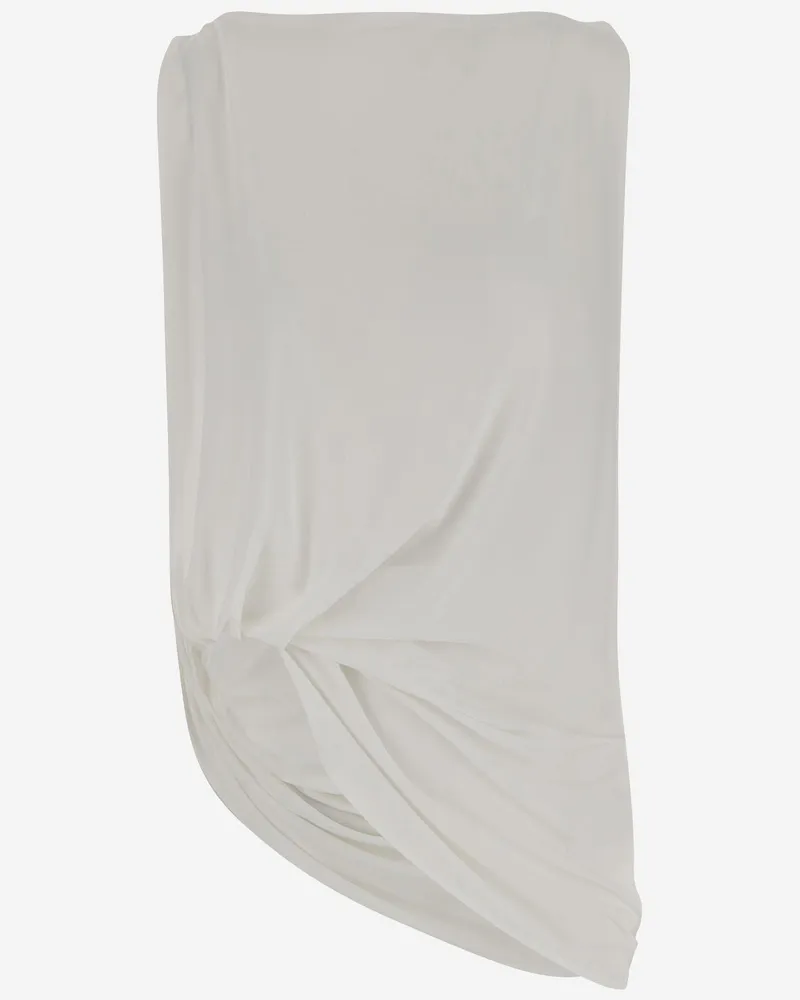 Jacquemus Women's Top Peplo White Viscose Dress White