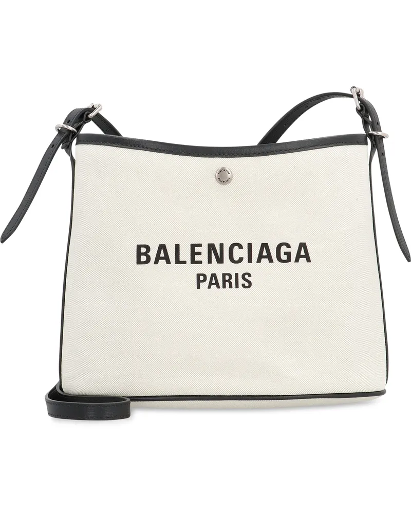 Balenciaga Women's Canvas Shoulder Bag Cream Beige