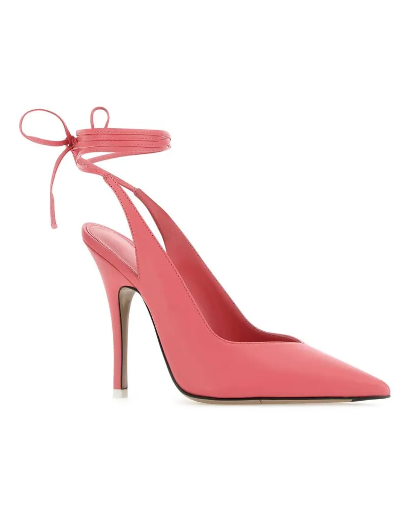 ATTICO Women's Pink Leather Venus Pumps 006 Scarpe Con Tacco High Heel Shoes Pink