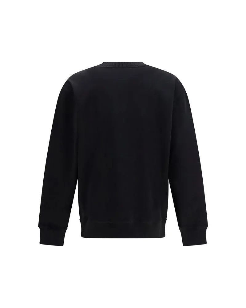 Balmain Men Black Cotton Sweatshirt Clothing Black