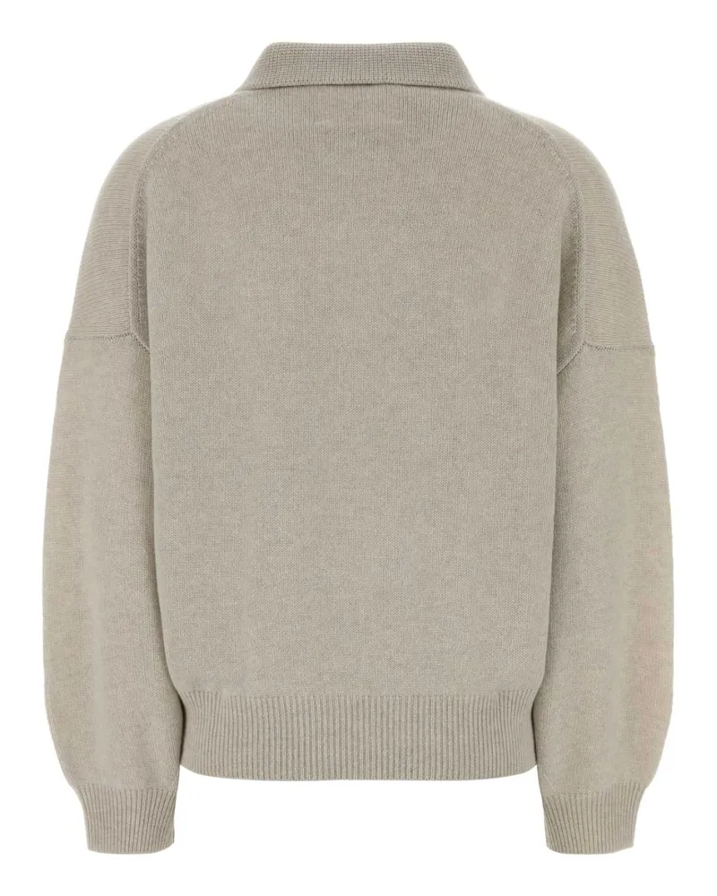 Lisa Yang Cashmere Polo Sweater — Beige Beige