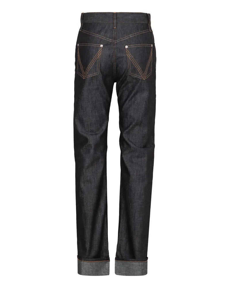 Bottega Veneta Women's 5-Pocket Straight-Leg Jeans Denim Cotton Black