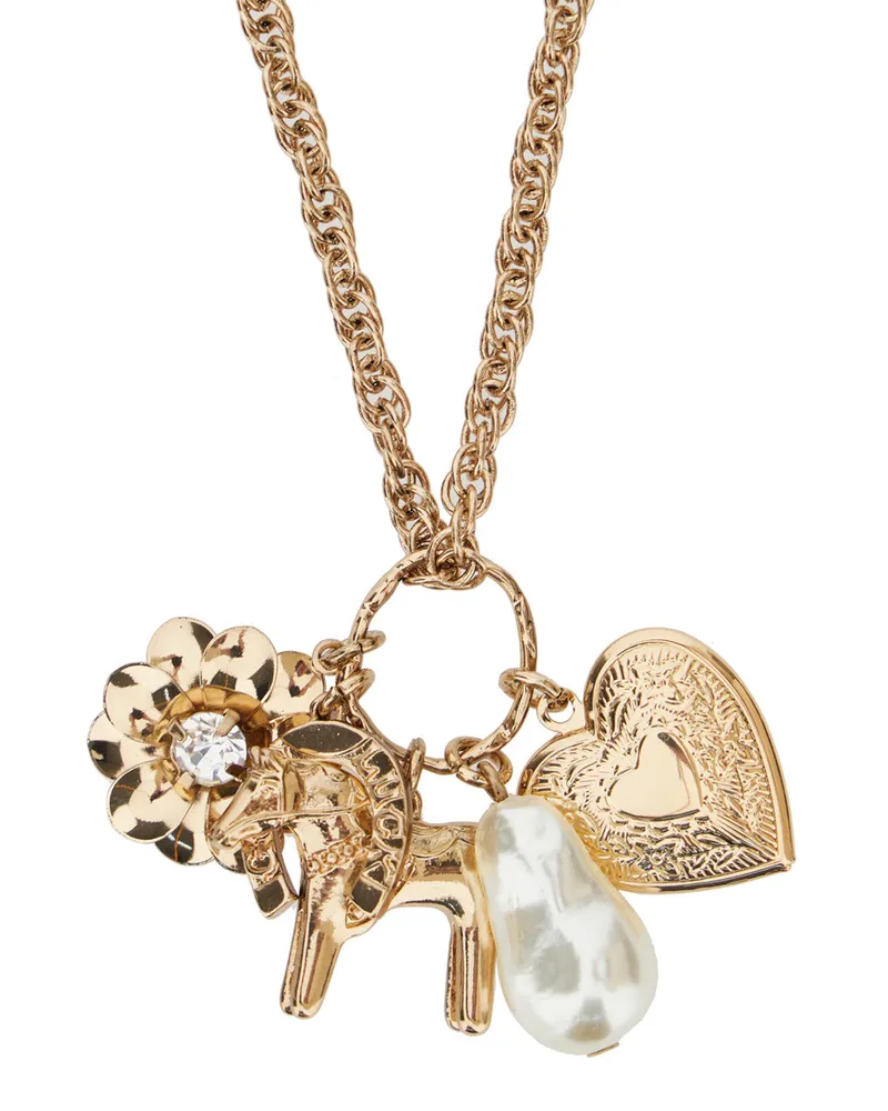 Twin-Set Women's Necklace Charms Metallic Brass Necklaces Gold