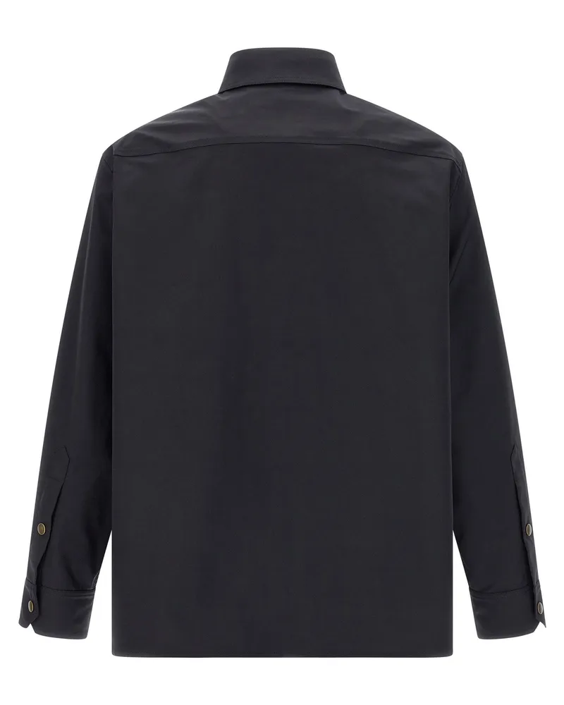 Valentino Garavani Logo-Patch Nylon Jacket — Black Black