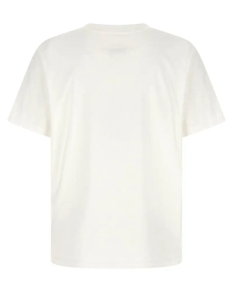 Maison Margiela Logo-Printed Cotton Jersey T-Shirt — White White