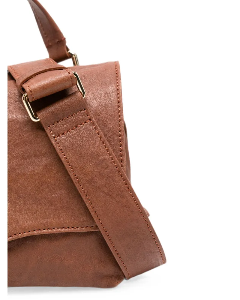 Zanellato Postina Top Handle Bag — Brown Brown