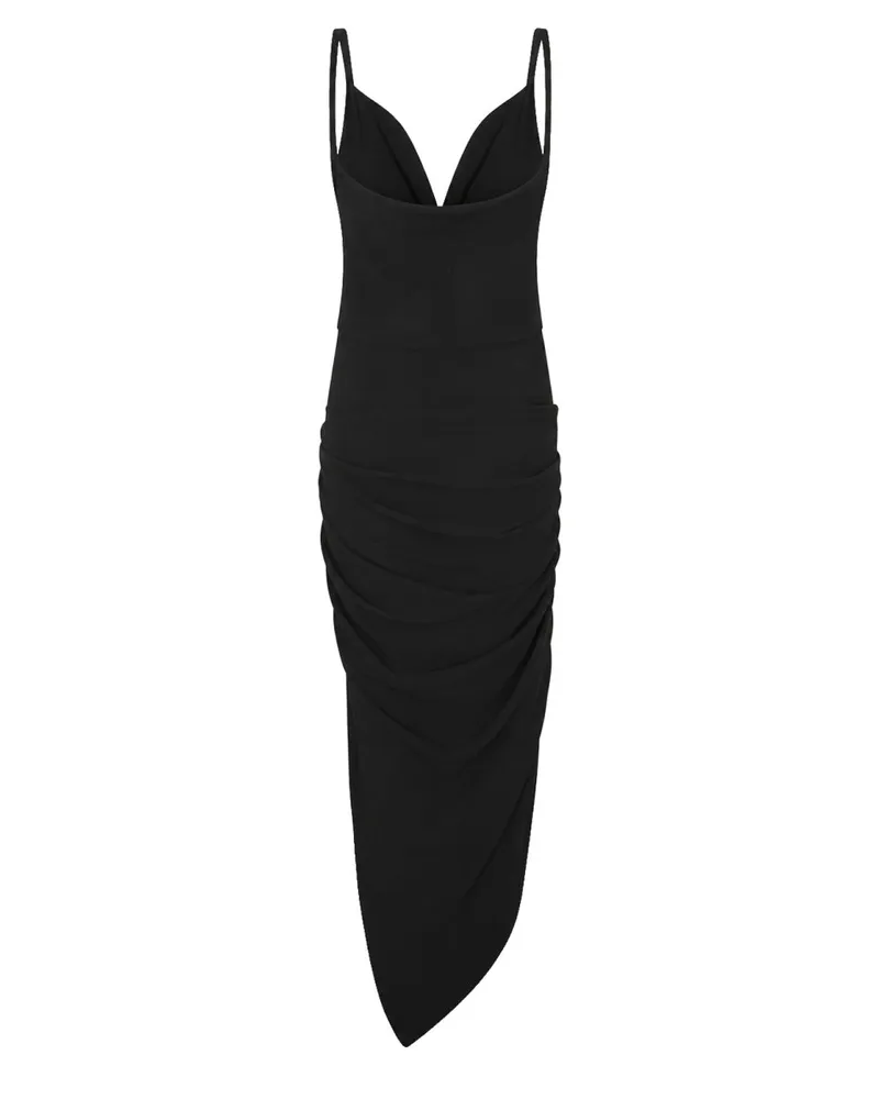 Rick Owens Women's Draped Dress Black Viscose Black