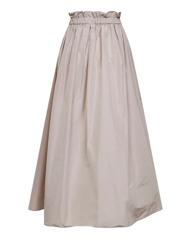 Herno Water-Repellent Techno Taffeta Skirt — Gray Gray