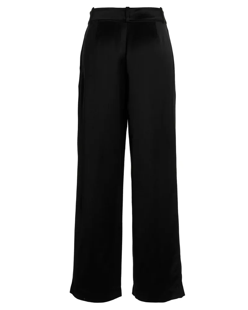 Co Front Pleated Trousers — Black Black