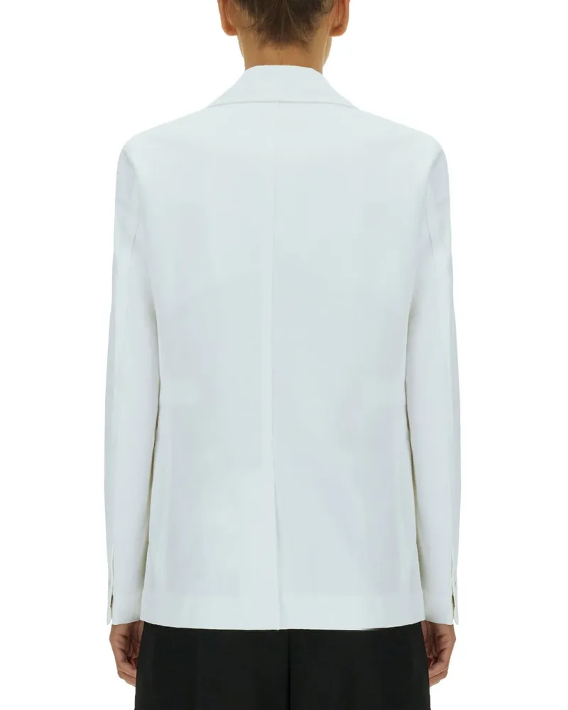 Bottega Veneta Single-Breasted Blazer — White White