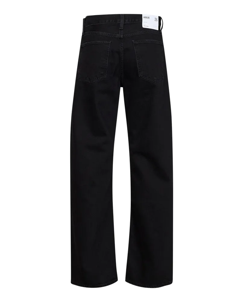 AGOLDE Women's Jeans Arc Criss Cross Black Denim Recycled Cotton Black