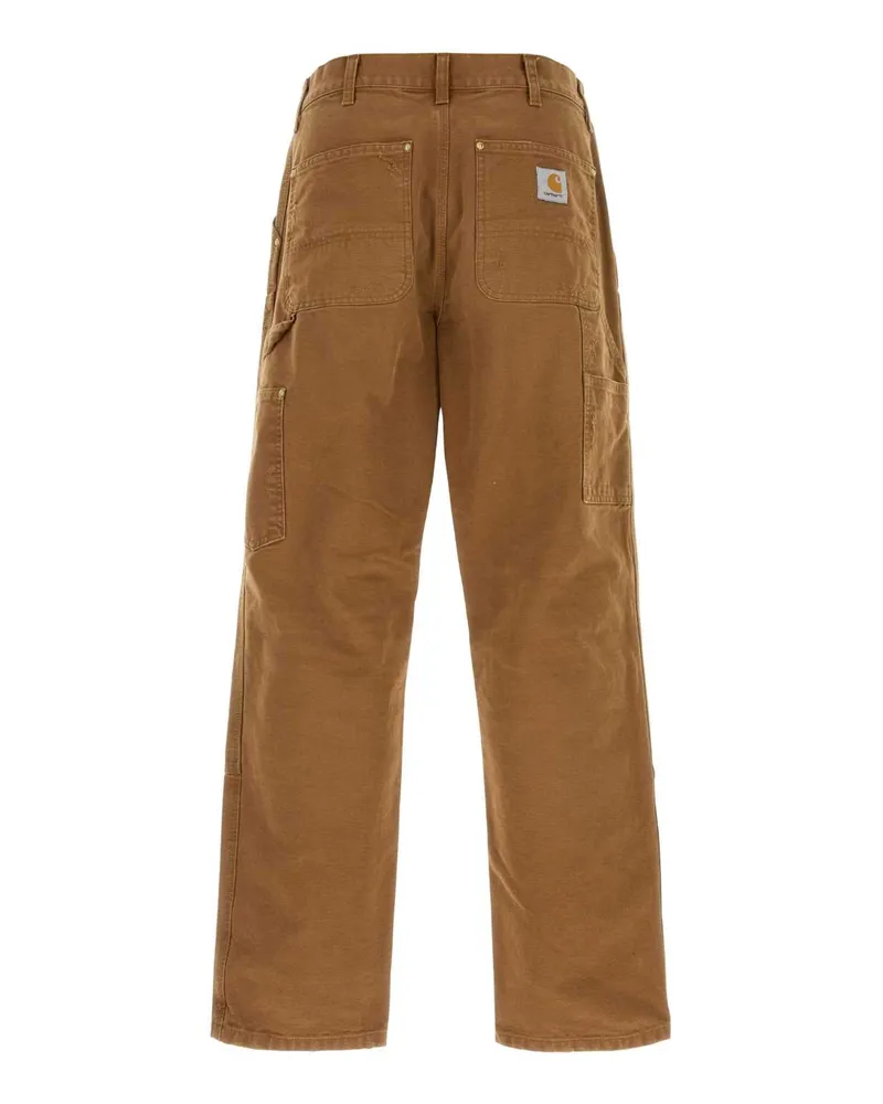 Carhartt WIP Men's Biscuit Cotton Double Knee Pant Brown Exterior: Pantaloni Trousers Brown